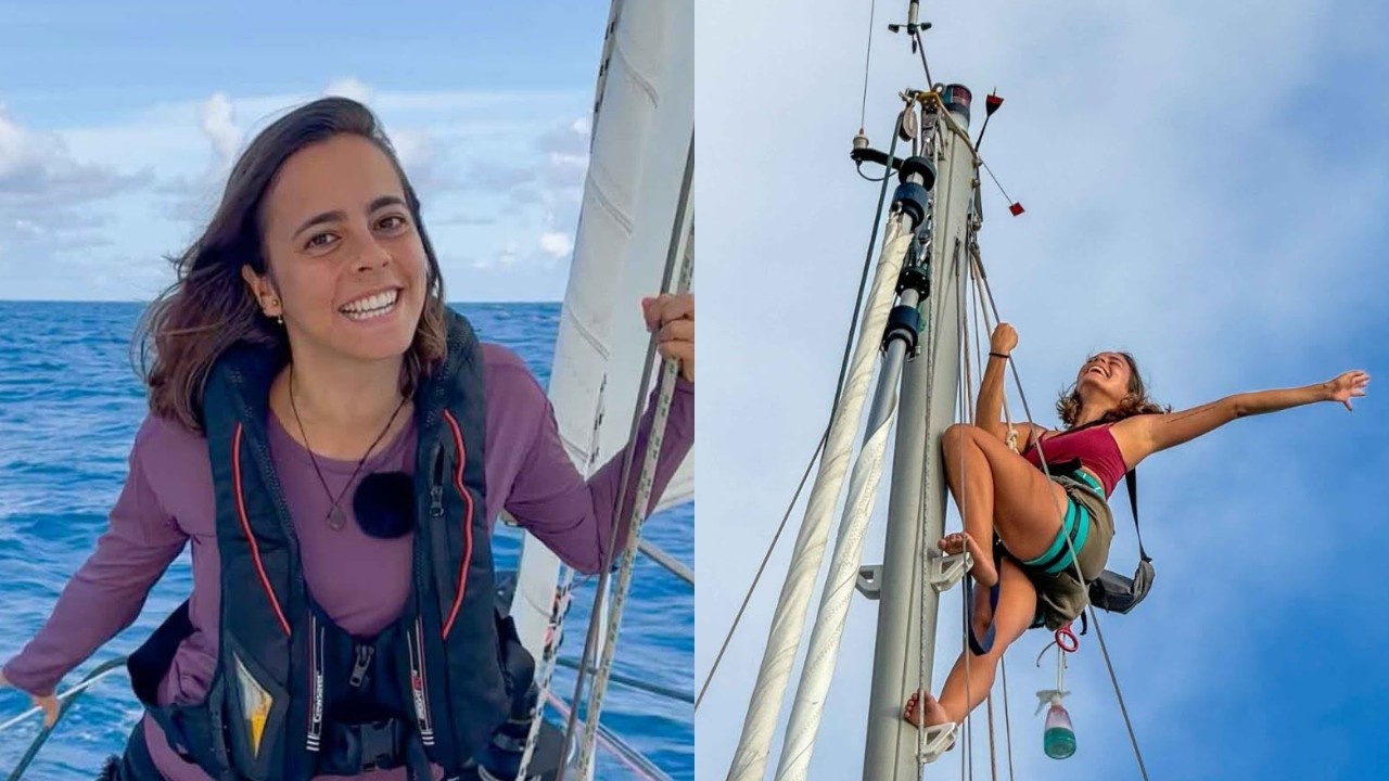 Brasileira cruza o Atlântico de veleiro: ‘Ondas enormes’