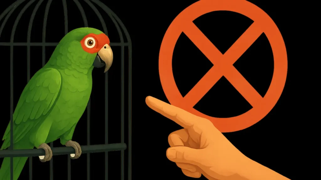 Criar papagaio em casa é crime ambiental? Criar papagaio em casa é crime ambiental