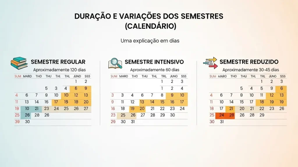 Semestre: duração e variações em dias explicadas Semestre