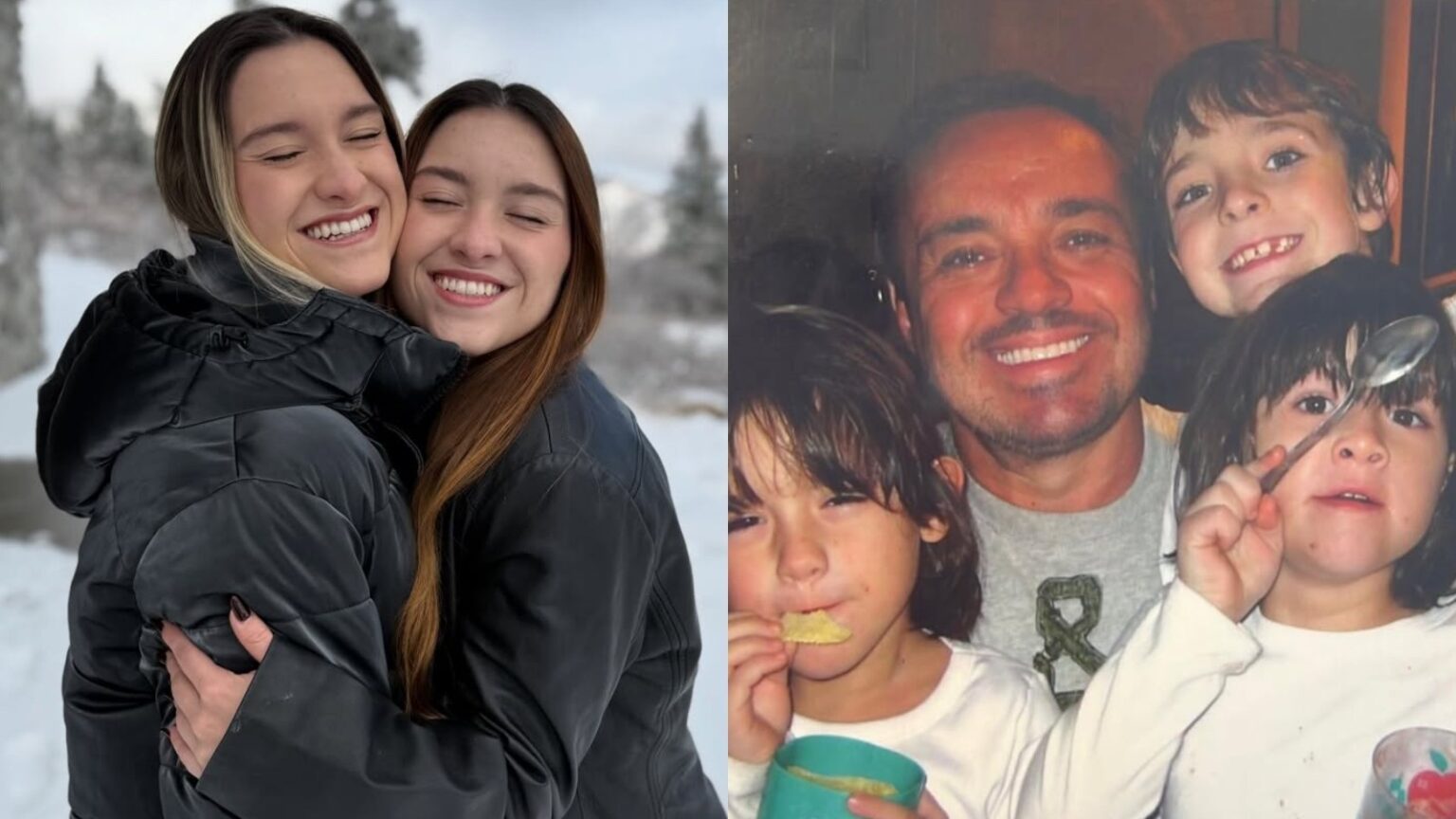 Filhas de Gugu revivem infância em fotos inéditas