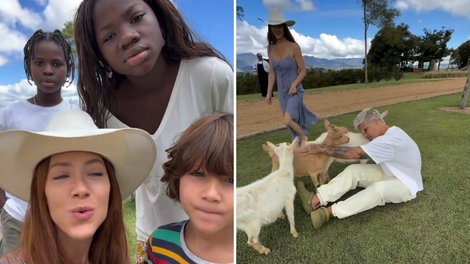 Giovanna Ewbank dá cavalo e minicabras de aniversário a Bruno Gagliasso