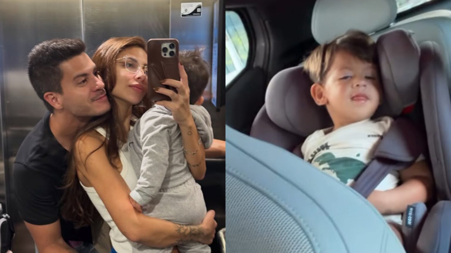 Jheny falta a evento por doença do filho com Arthur Jheny falta a evento por doença do filho com Arthur