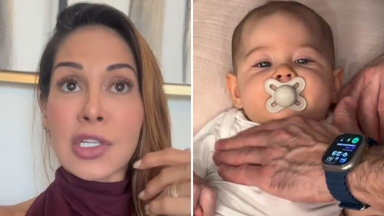 Maira Cardi revela piora da filha de 6 meses nos EUA