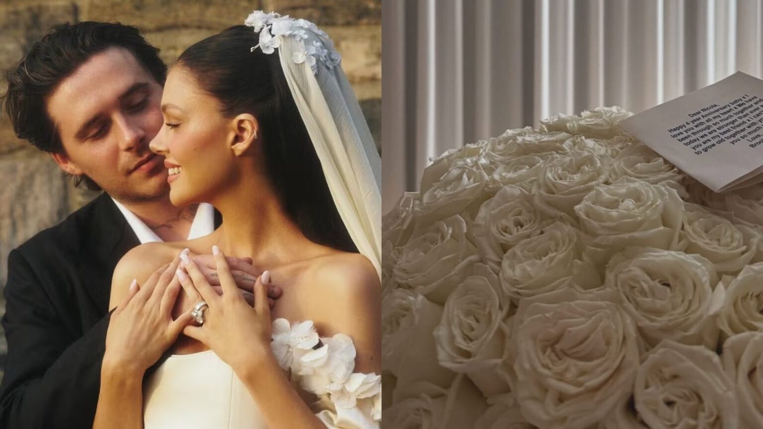 Nicola e Brooklyn superam briga e celebram 4 anos de casamento Nicola e Brooklyn superam briga e celebram 4 anos de casamento