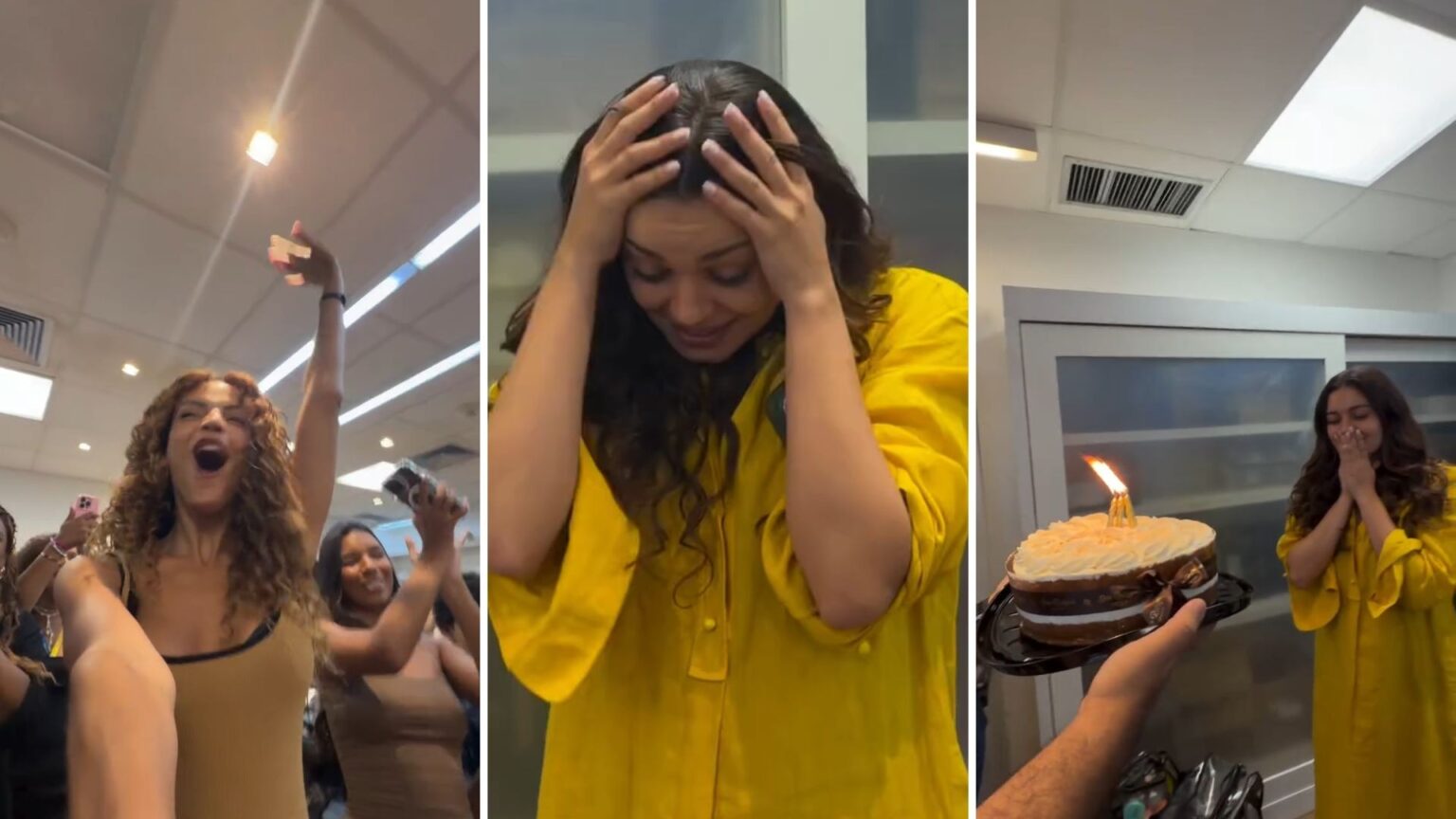 Sophie Charlotte é surpreendida com parabéns e faz discurso