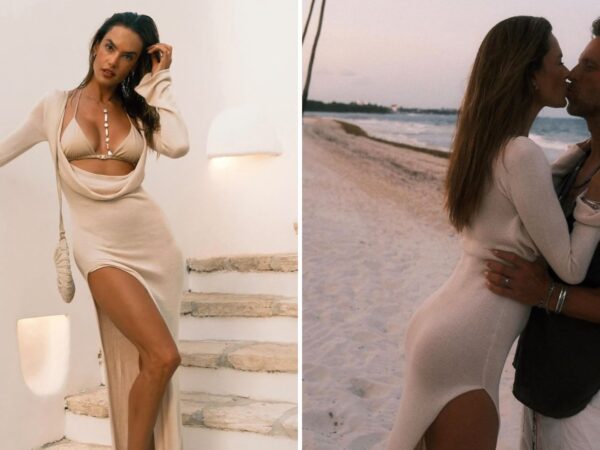 Alessandra Ambrosio exibe corpão e romance no México