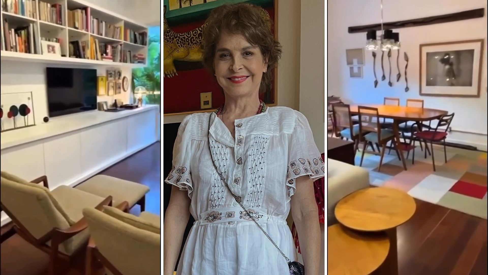 Drica Moraes exibe apartamento reformado