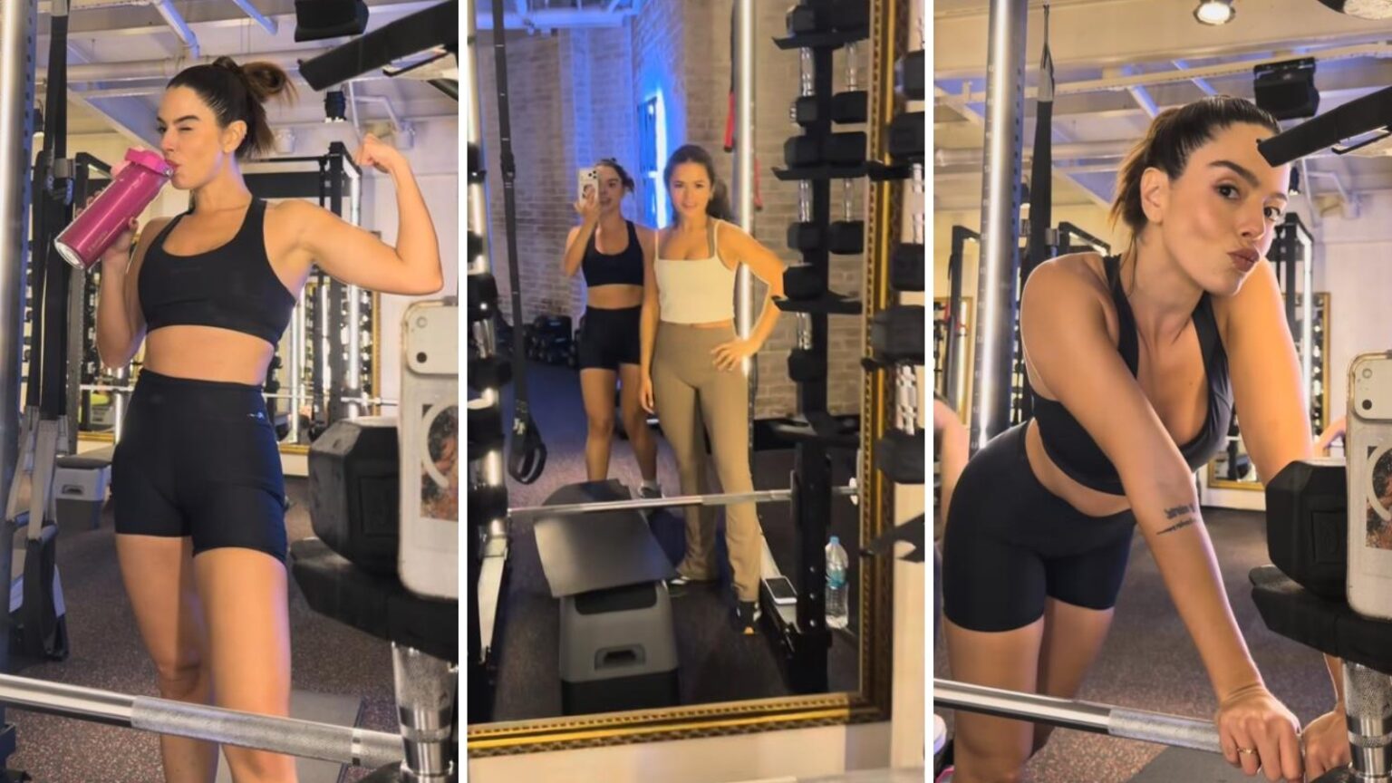 Giovanna Lancellotti celebra treino com Maisa: 'Prima