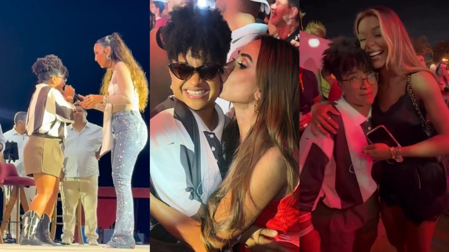 Milena Moreira é tietada em show de Ivete: 'Encantadora