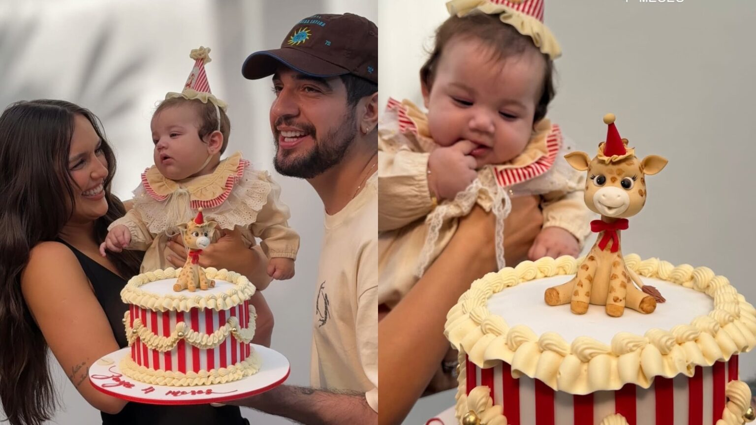 Rafa Kalimann e Nattan celebram 4 meses de Zuza com ensaio