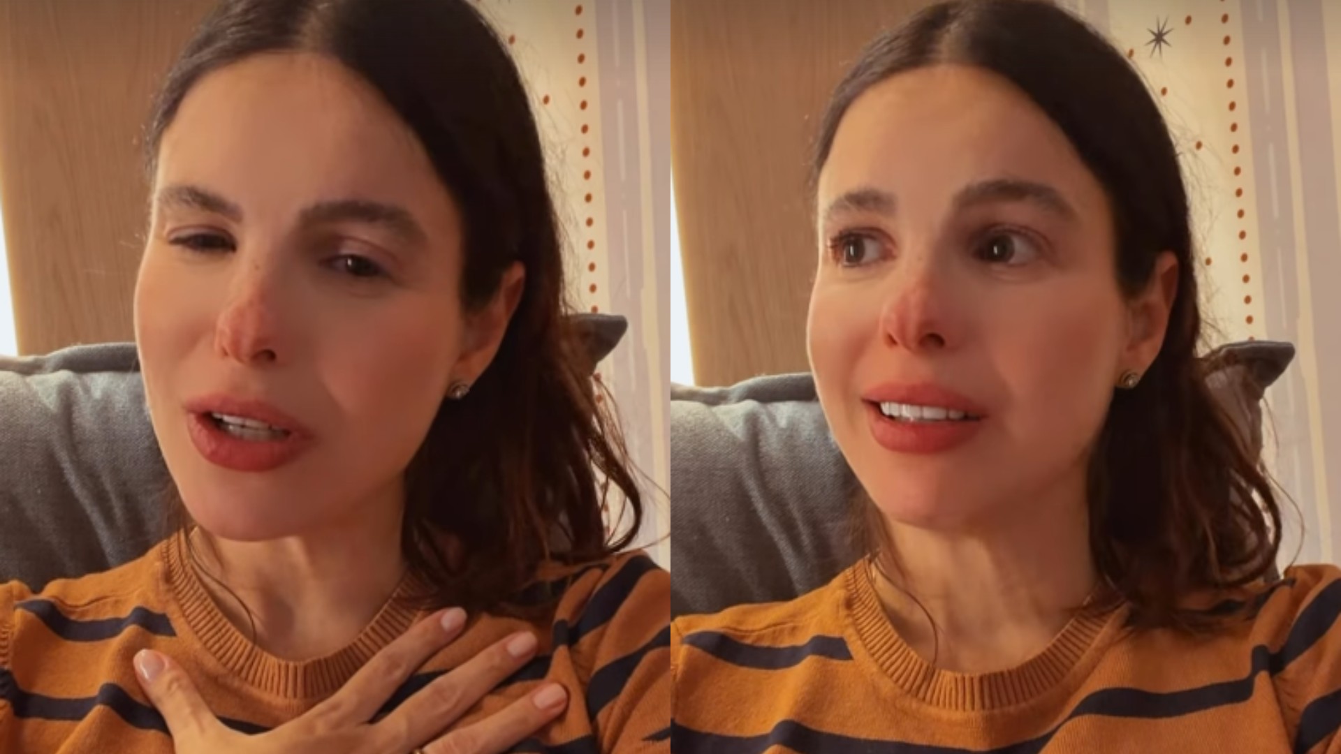 Sthefany Brito chora ao sentir presença do pai falecido na gestação