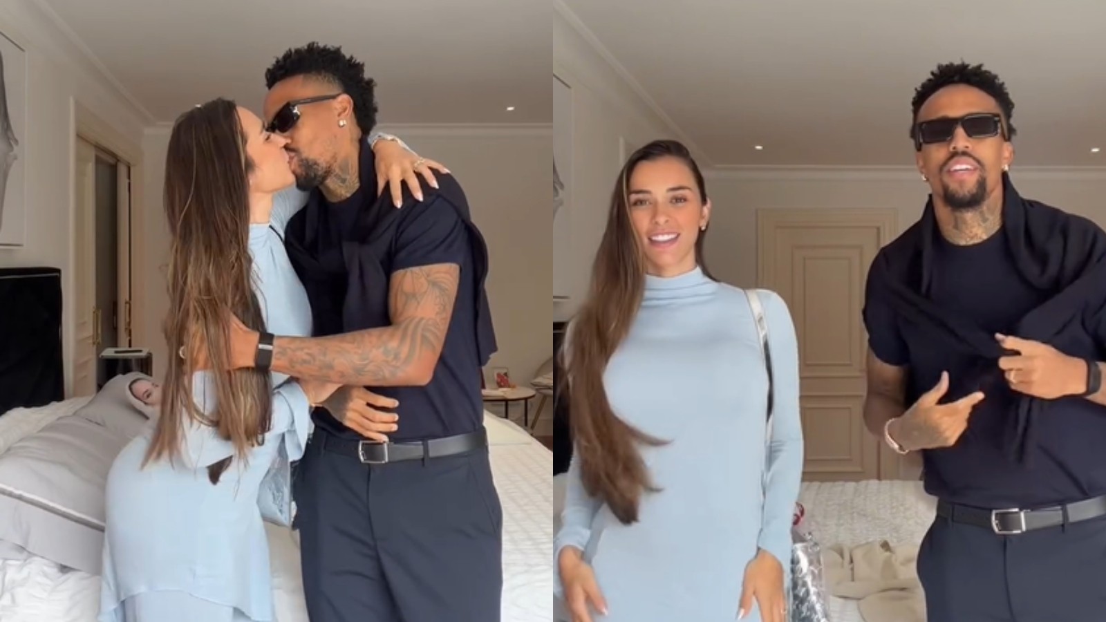 Tainá Militão exibe look para Éder após boatos