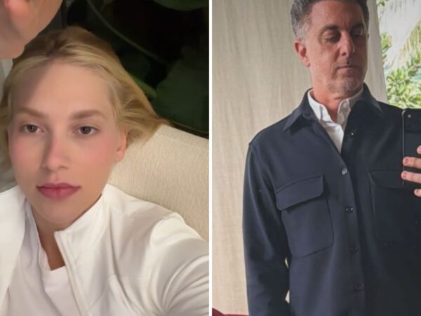 Virginia brinca com look de Huck para acompanhá-la