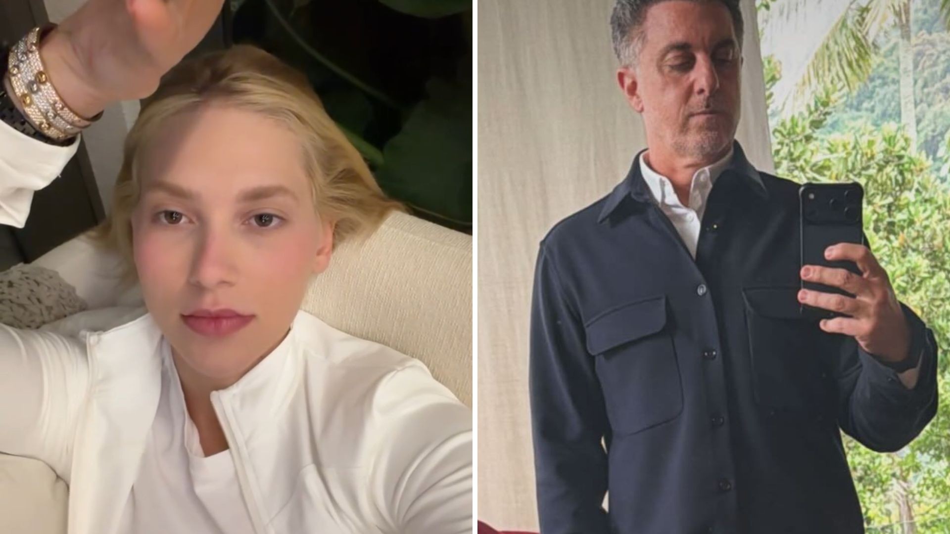 Virginia brinca com look de Huck para acompanhá-la