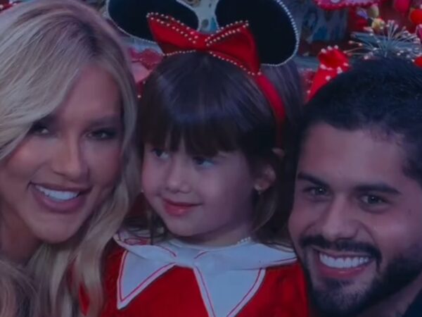 Virginia e Zé Felipe juntos em festa de 5 anos da filha
