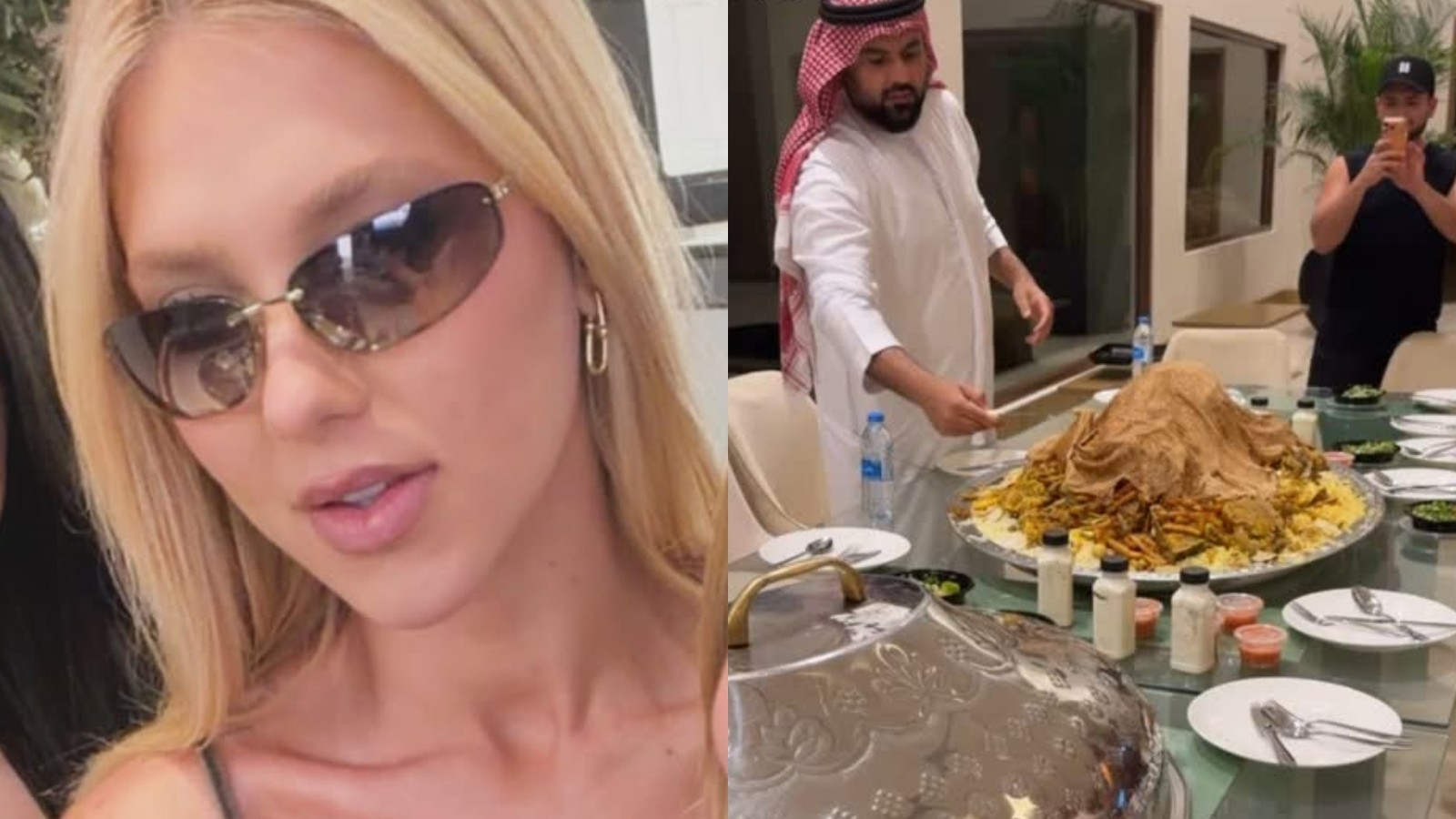 Virginia se assusta com carne de camelo em Dubai: 'Não vou encarar