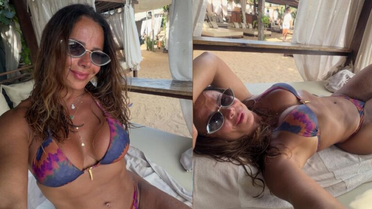 Viviane Araújo exibe férias em Jericoacoara