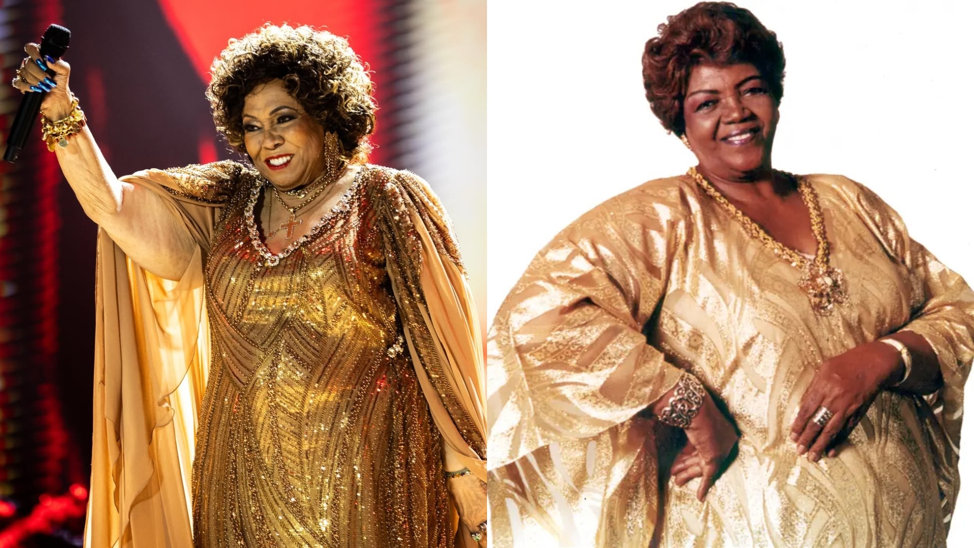 Alcione homenageia Dona Ivone Lara em show no Maracanã