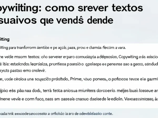 Copywriting: como escrever textos persuasivos que vendem de verdade