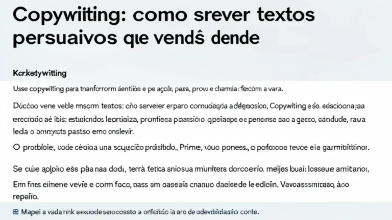 Copywriting: como escrever textos persuasivos que vendem de verdade