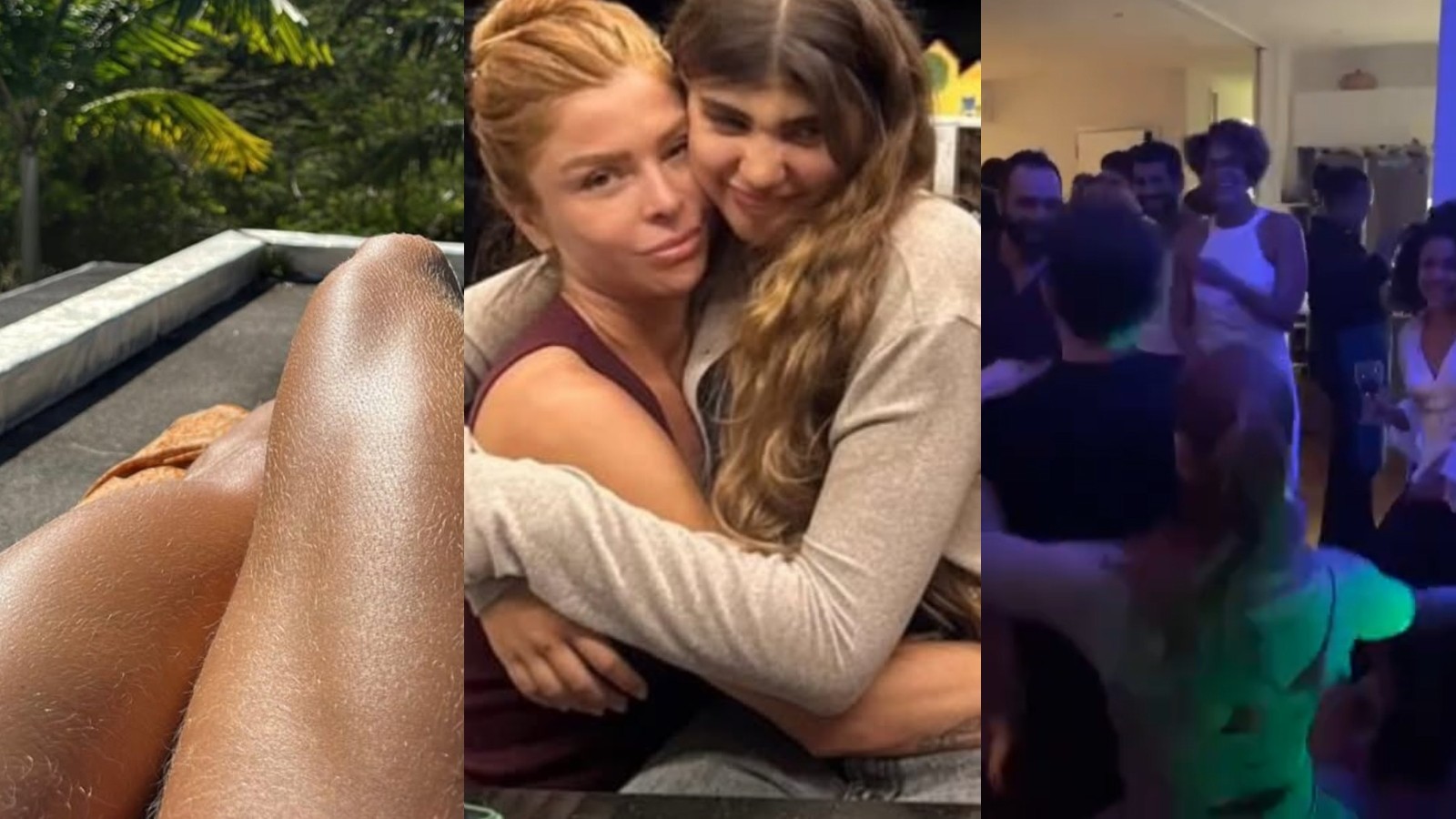 Grazi Massafera celebra festa, bronzeado e aniversário da filha
