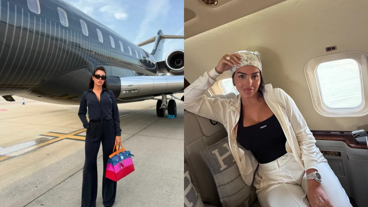 Georgina Rodríguez exibe interior de jatinho de R$ 360 milhões