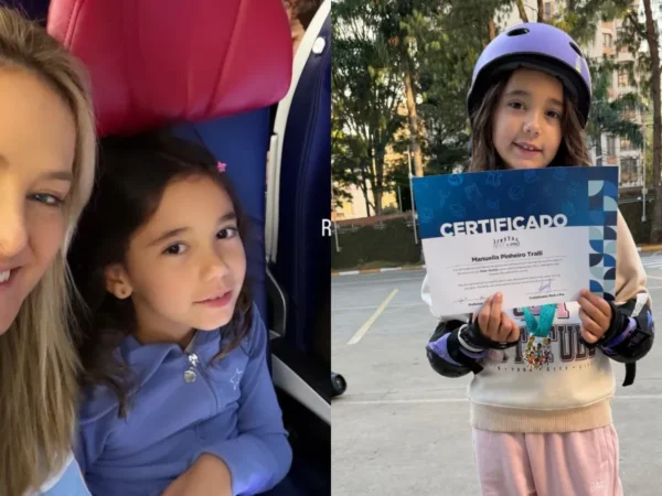 Ticiane Pinheiro celebra formatura da filha com César Tralli