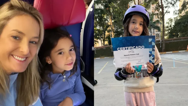 Ticiane Pinheiro celebra formatura da filha com César Tralli