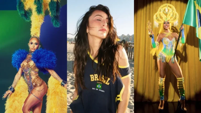 Sabrina Sato resgata looks nas cores da bandeira para a Copa