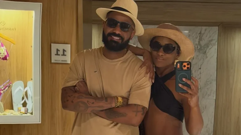 Arlindinho declara amor a Erika Januza no Dia dos Namorados
