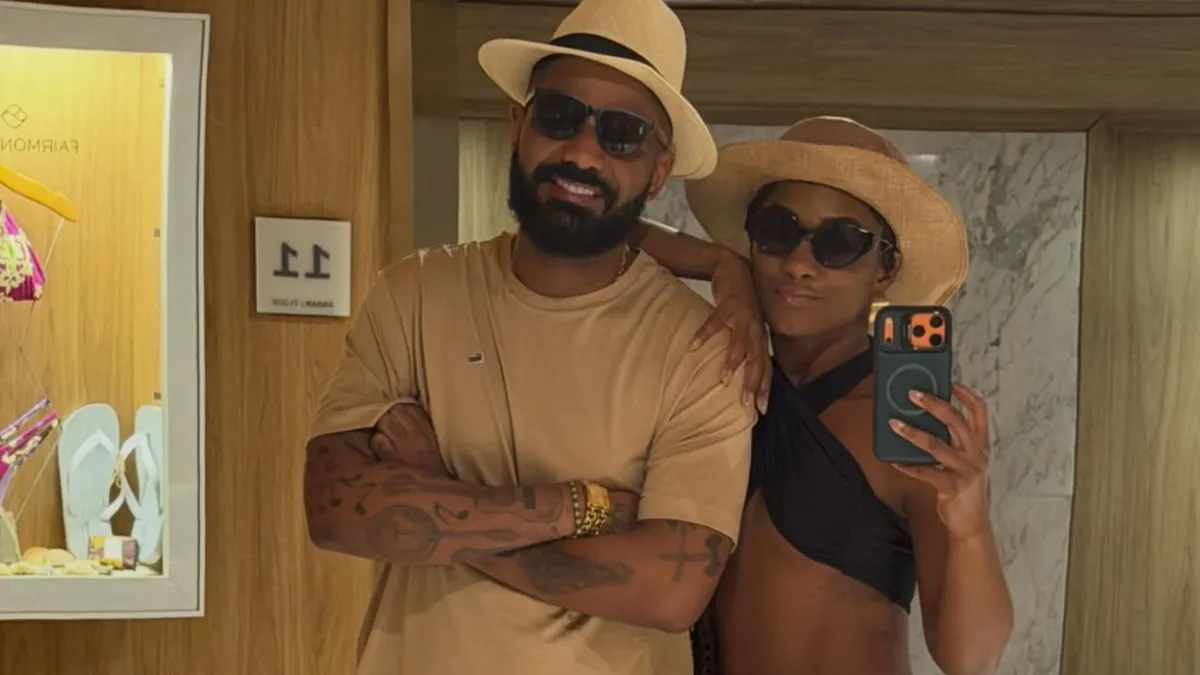 Arlindinho declara amor a Erika Januza no Dia dos Namorados
