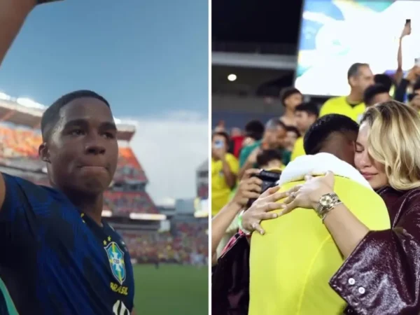 Gabriely Miranda publica carta antes da estreia de Endrick na Copa