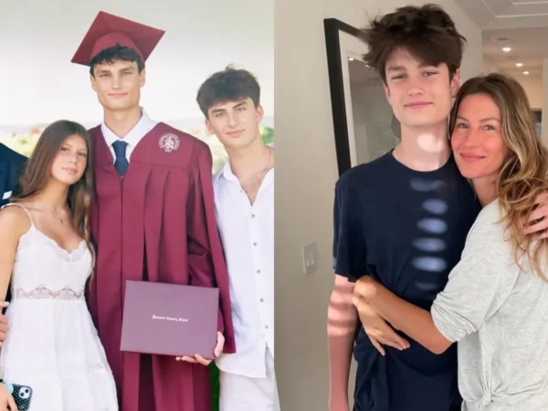 Tom Brady celebra formatura do filho mais velho com família