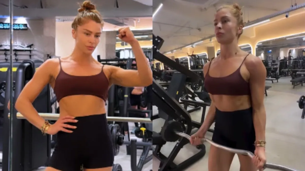 Grazi Massafera exibe muque e shape em treino de superiores