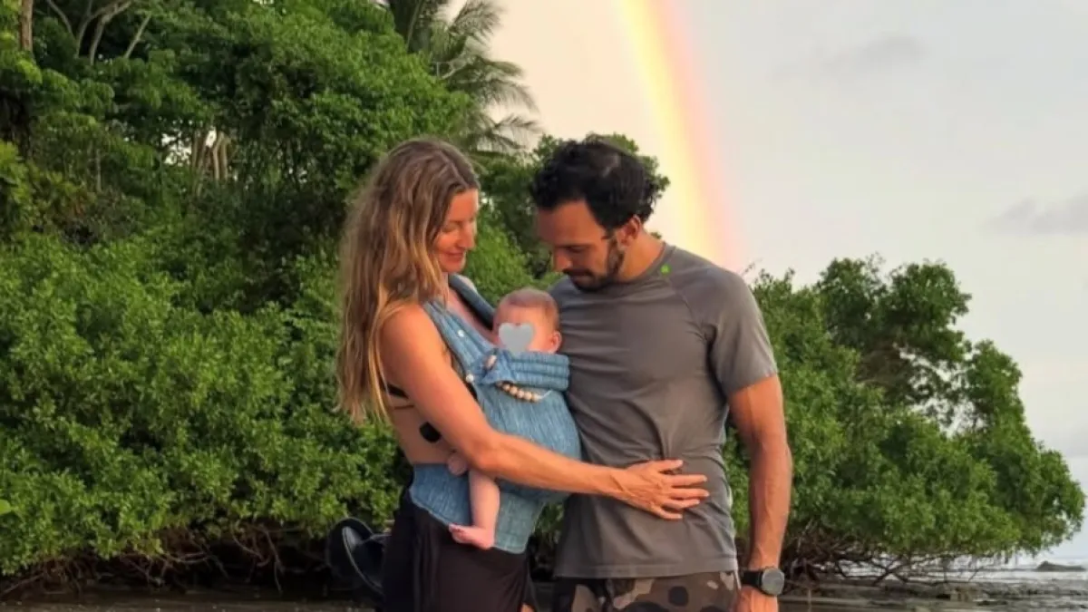 Gisele Bündchen declara amor a Joaquim Valente no Dia dos Pais