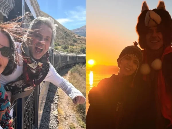 Alexandre Nero e esposa registram viagem ao Peru