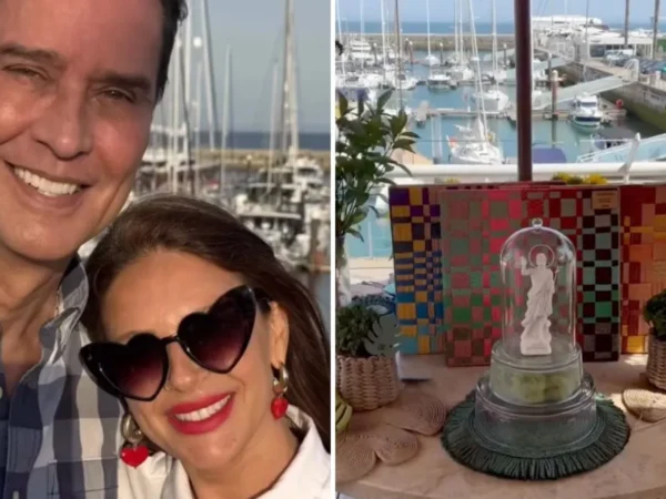 Marcello Antony e mulher raramente vistos juntos em festa em Portugal