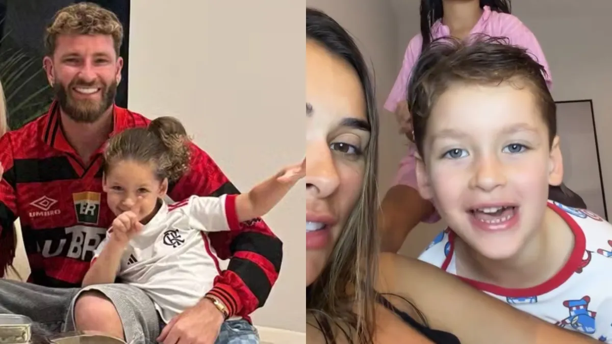 Filho de Léo Pereira faz dois gols e celebra: 'Amo ser ala