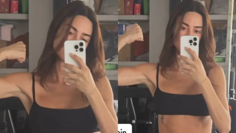Thaila Ayala volta à academia e exibe abdômen: 'Agora vai