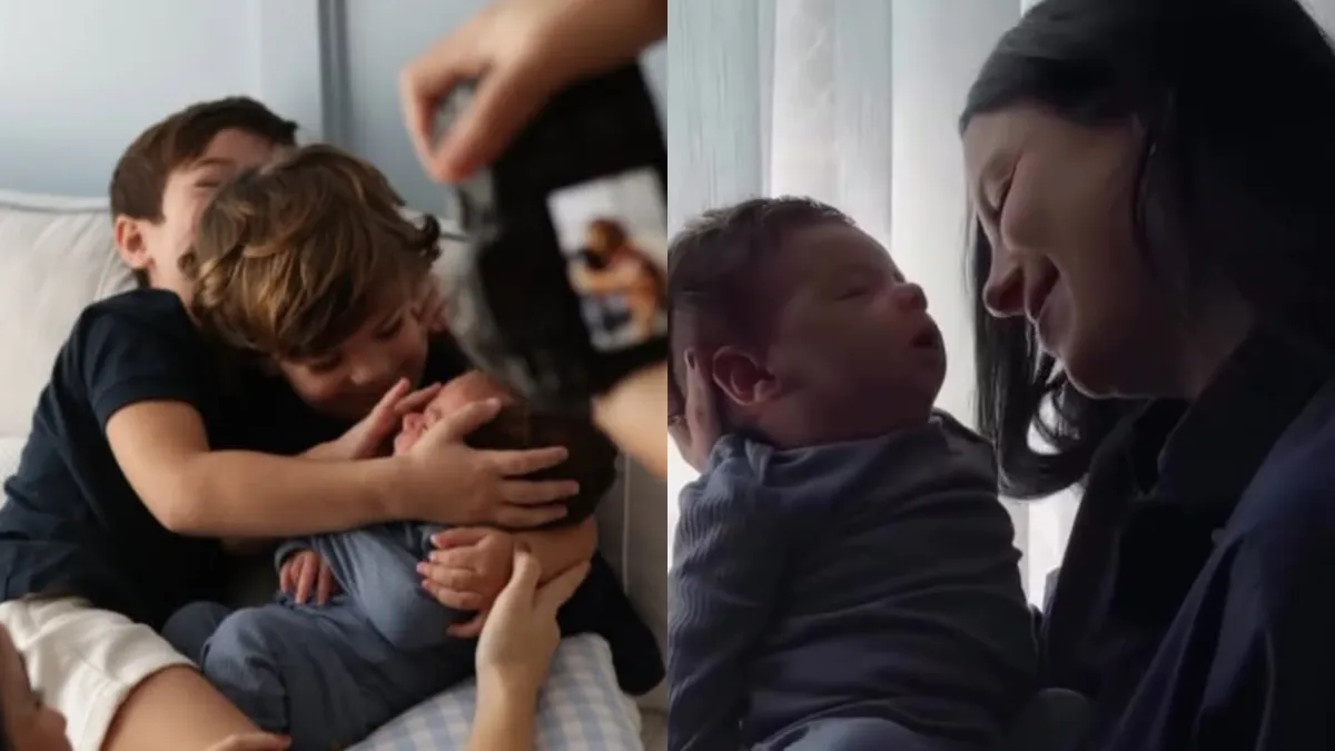 Sthefany Brito brinca sobre bastidores de ensaio do filho: ‘Sobrevivente’