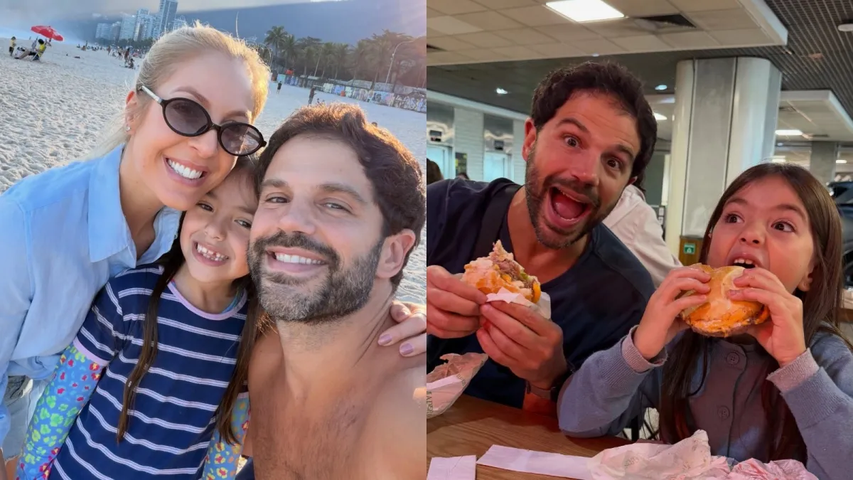 Duda Nagle curte férias com filha e namorada