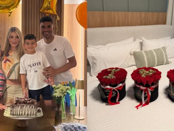 Casemiro surpreende Anna Mariana com festa de 37 anos