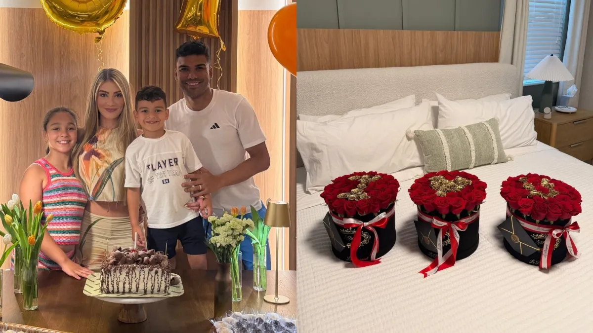 Casemiro surpreende Anna Mariana com festa de 37 anos