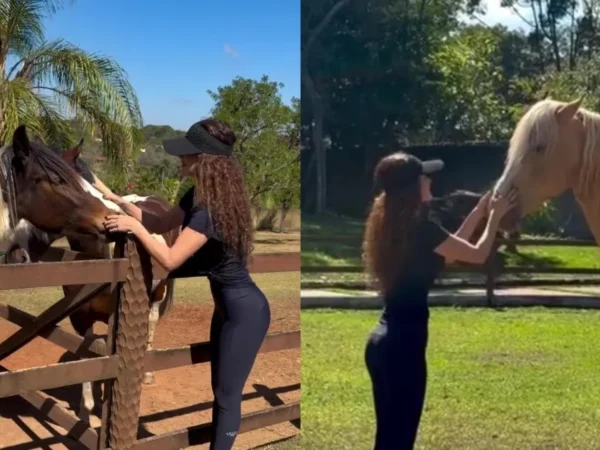 Paula Fernandes exibe cavalos em fazenda de R$ 8 milhões
