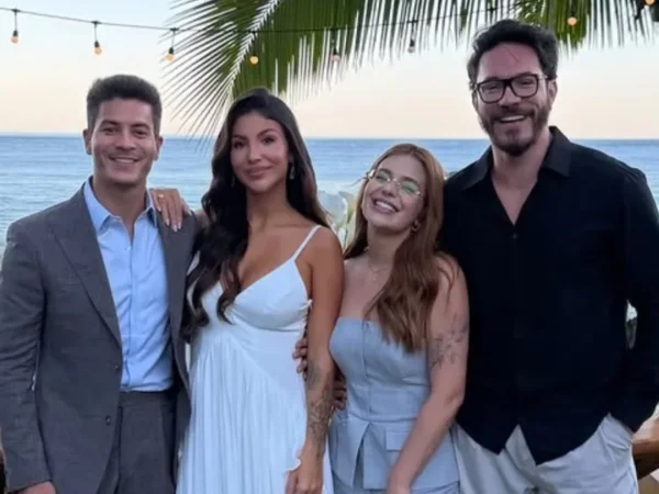 Viih Tube chega molhada ao casamento de Arthur Aguiar; Eliezer explica