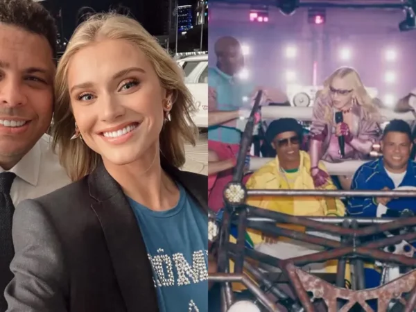 Celina Locks celebra Ronaldo em show de Madonna na Copa