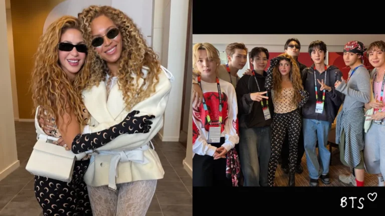 Shakira reúne Beyoncé, BTS e famosos em bastidores da final da Copa