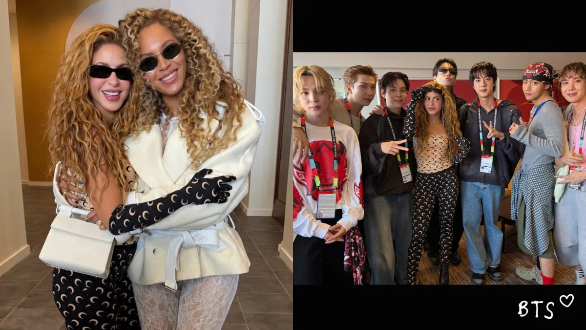 Shakira reúne Beyoncé, BTS e famosos em bastidores da final da Copa