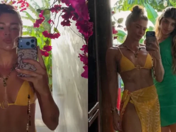 Grazi Massafera posa com filha Sofia e a chama de 'minha deusa