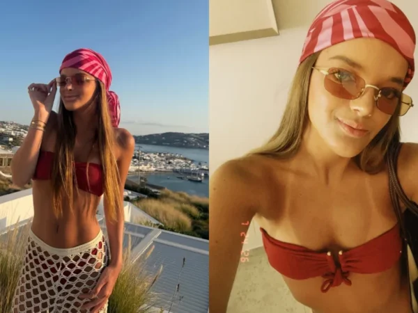 Rafaela Justus exibe look praiano na Grécia